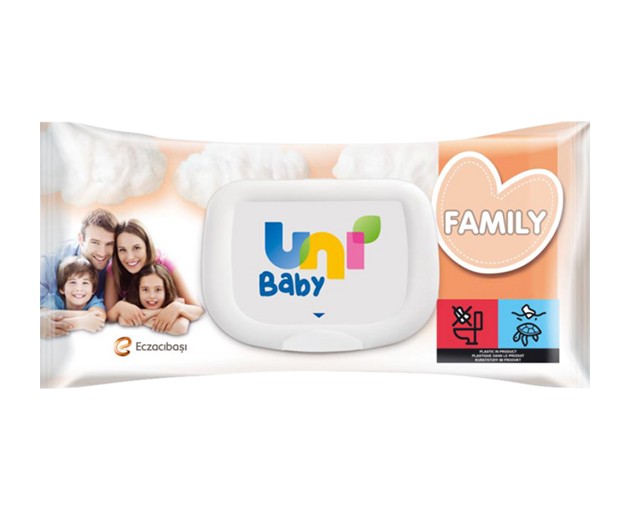 UNI BABY children's Wet wipes FAMILY 100pcs